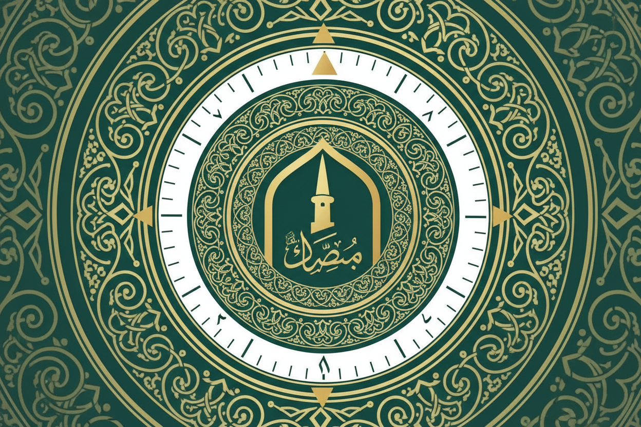 Islam. Icon (e.g., Compass/Clock)